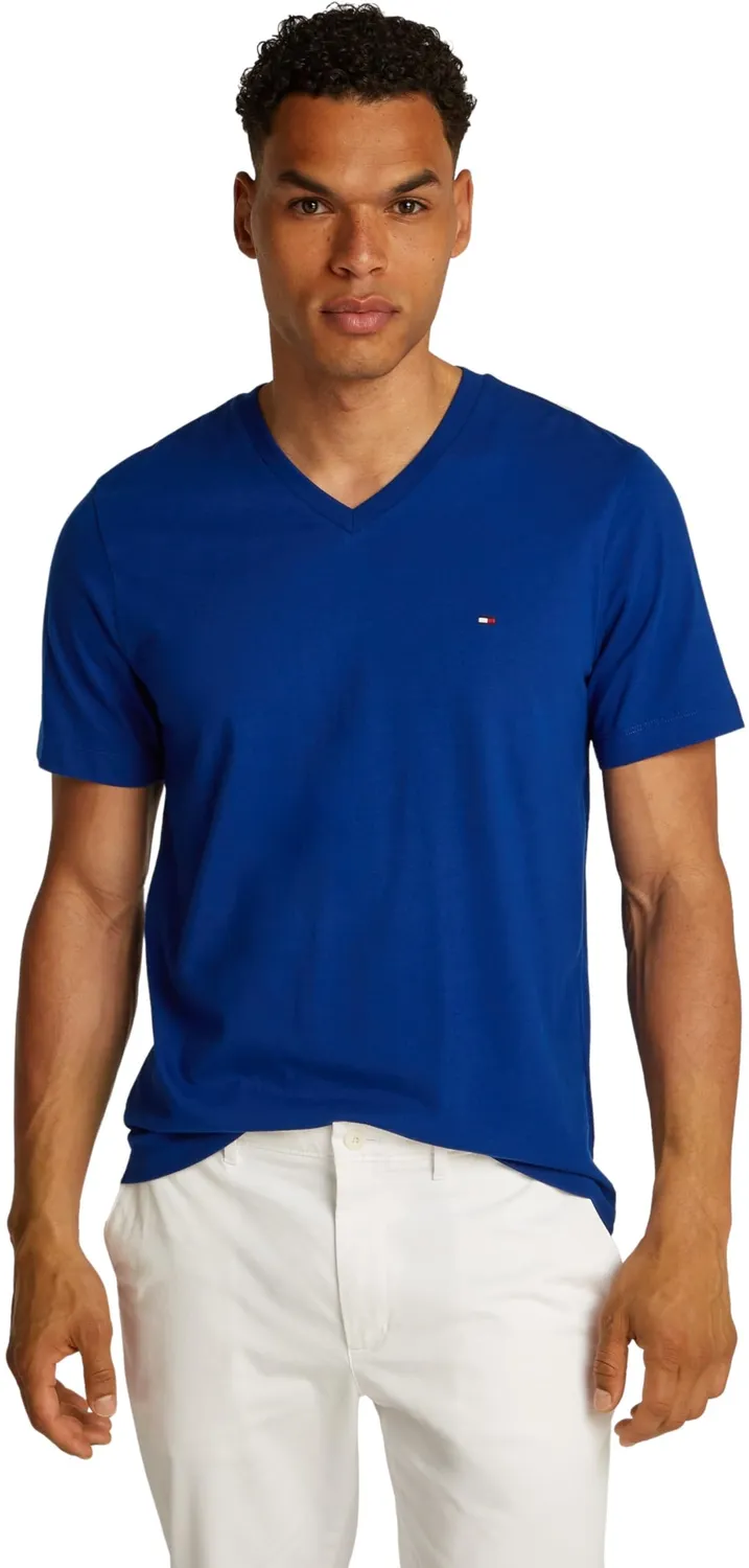 Tommy Hilfiger Essential Tee T-Shirt Uomo Scollo a V Nero