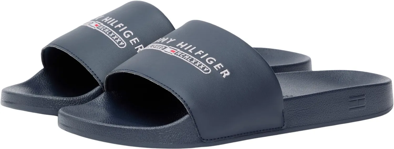 Tommy Hilfiger Raised Pool Slide Ciabatte Uomo 44 EU nere