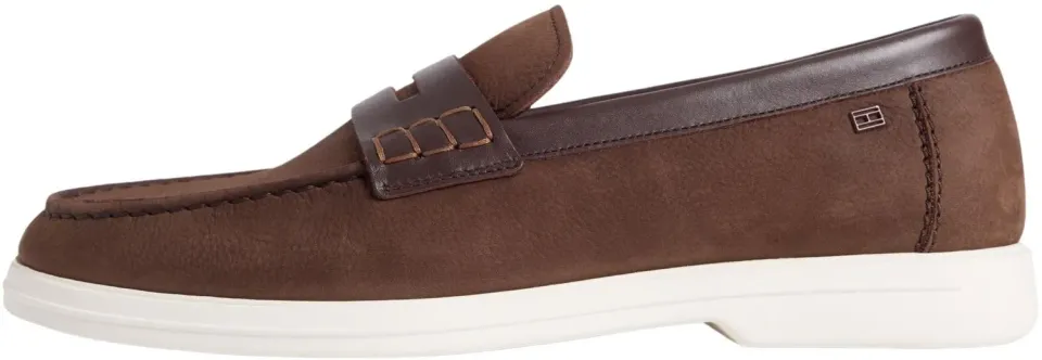 Tommy Hilfiger Mix Nubuck FM0FM05785 mocassini uomo marrone