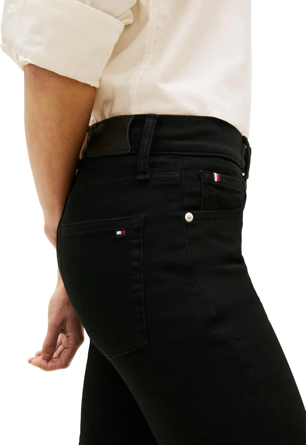 Tommy Hilfiger Flare WW0WW49664 jeans donna 28W/30L nero
