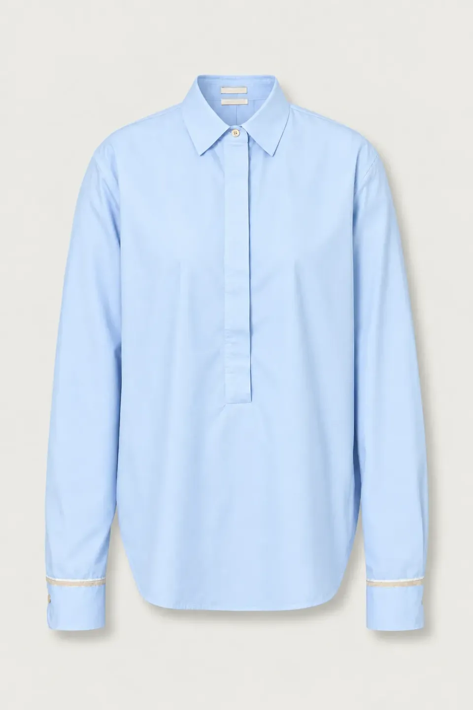 Massimo Alba Marysol camicia donna celeste in cotone