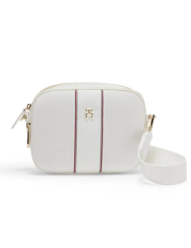 Tommy Hilfiger Poppy Camera Bag borsa tracolla ecru larga