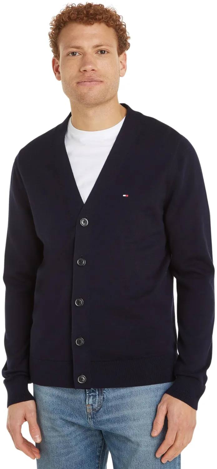 Tommy Hilfiger Essential Cotton cardigan uomo nero L