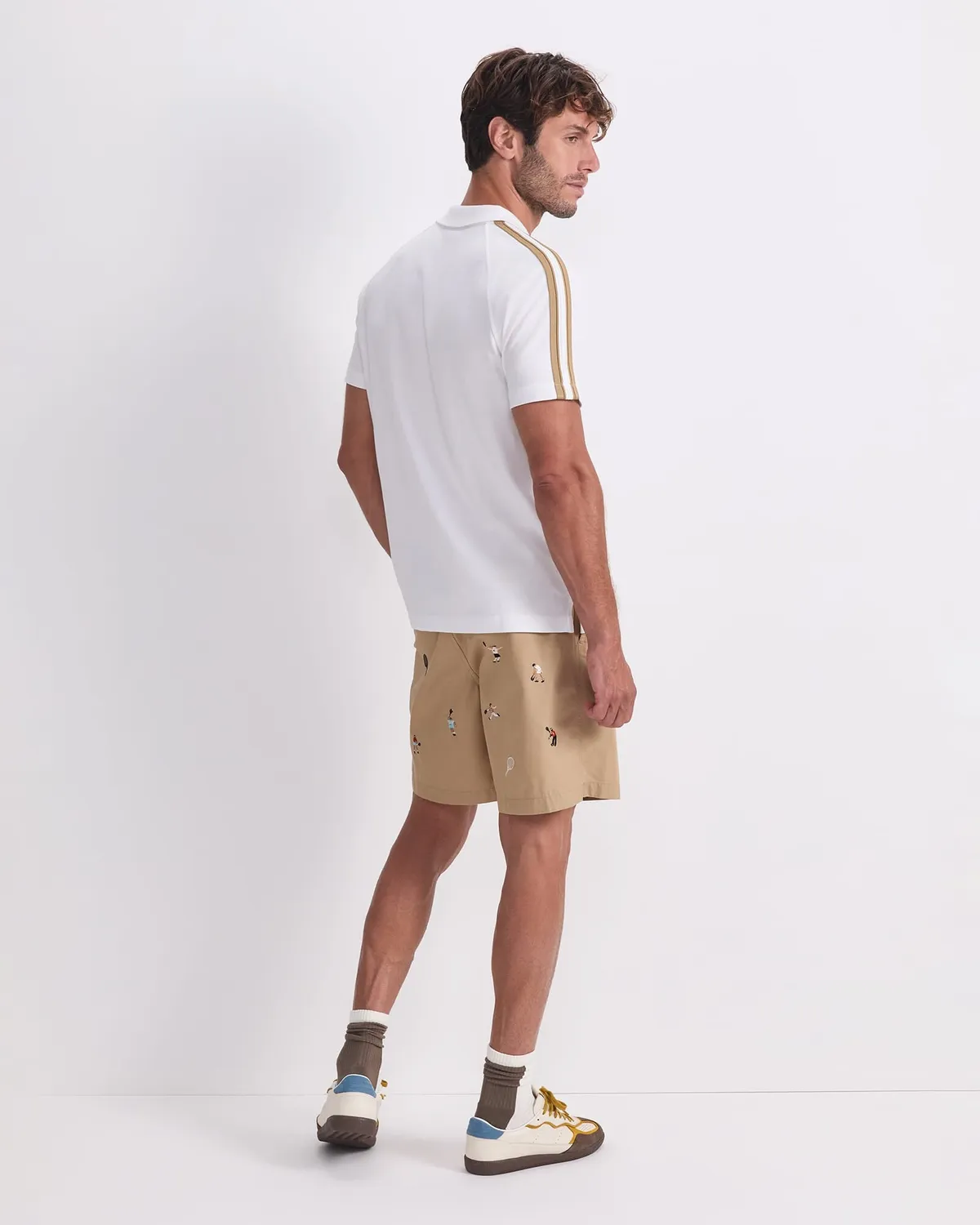 Sportscraft Rod Textured polo uomo piqué zip