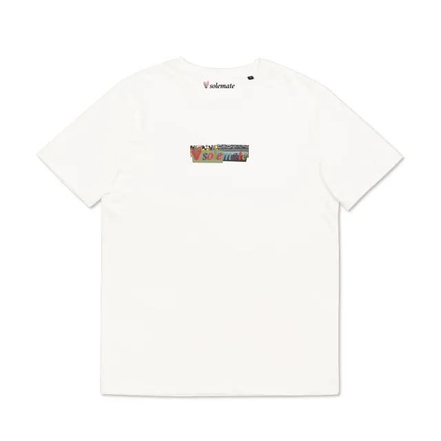 Solemate Mellow Box Logo t-shirt panna cotone organico