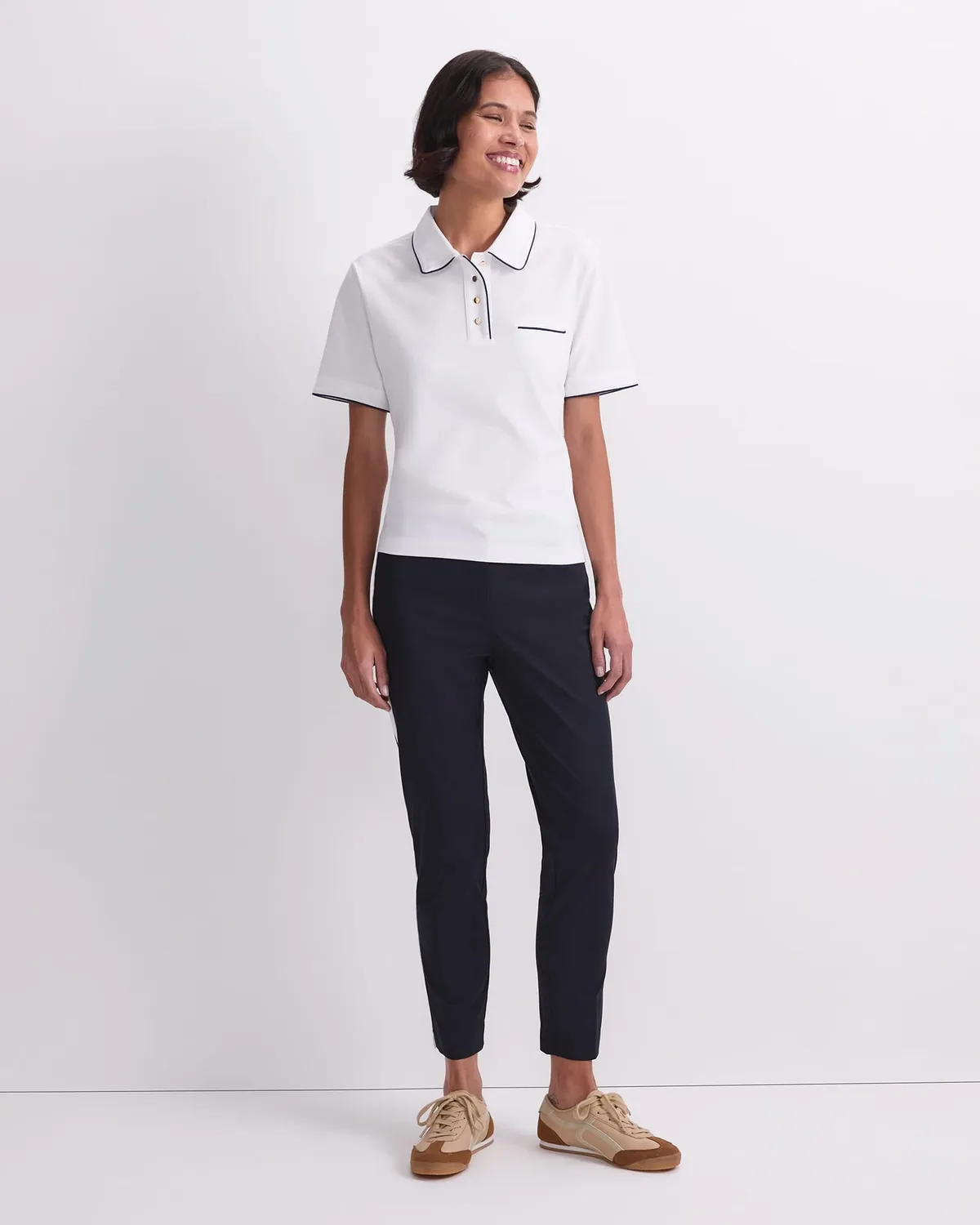 Sportscraft Tara Tipped Pique polo cotone