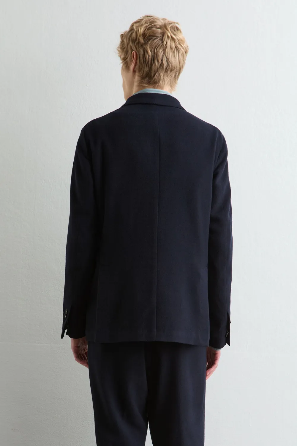 Massimo Alba Monster blazer uomo dark blue lana seta