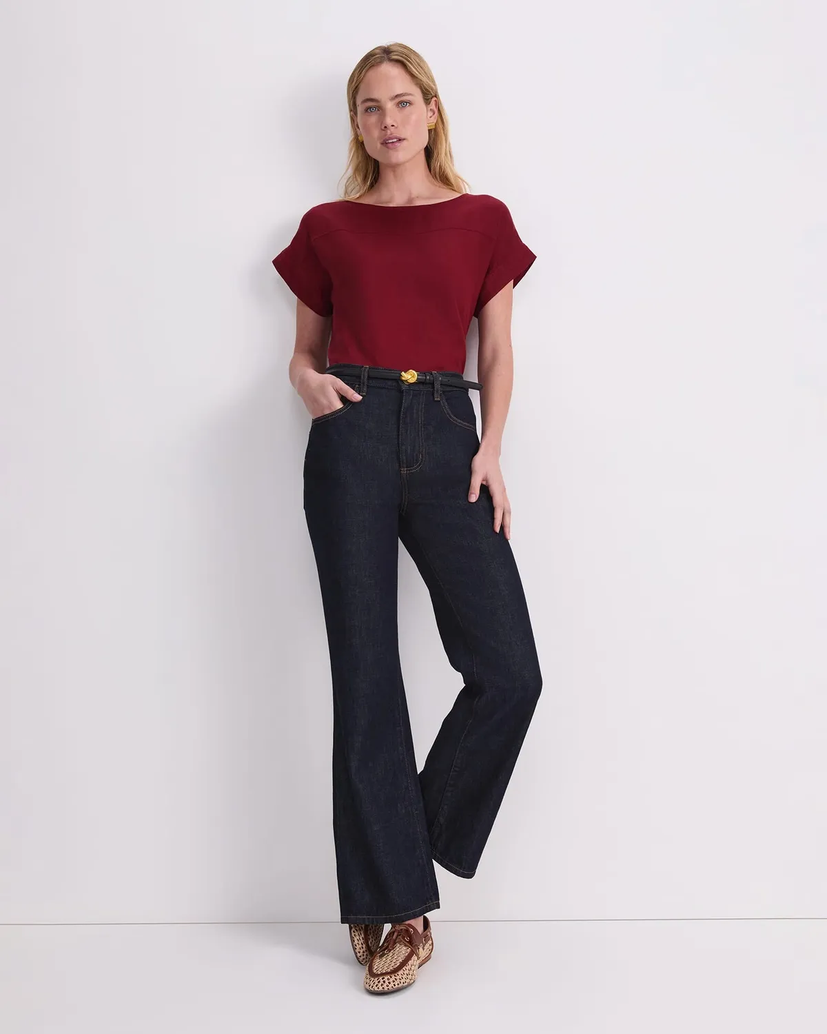 Sportscraft Dahlia Shell Top lino donna