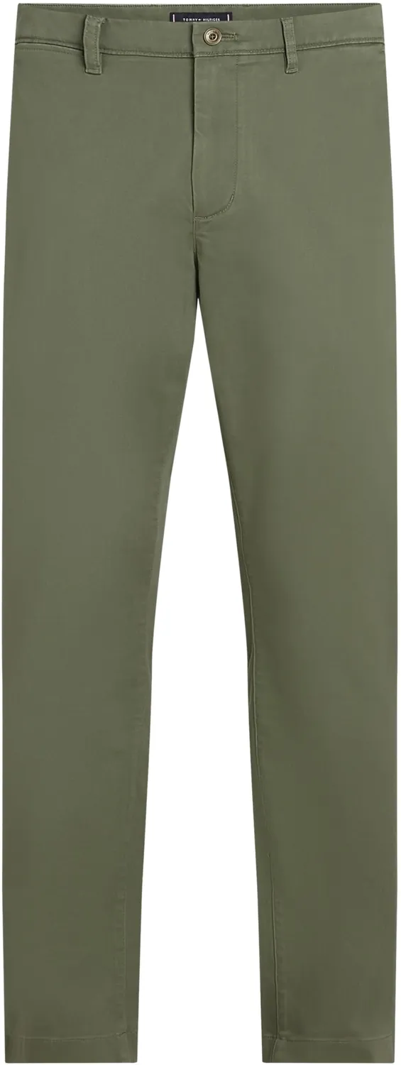 Tommy Hilfiger Denton Satin Straight Fit chino uomo blu