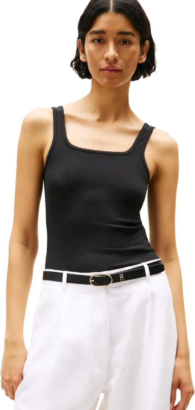 Tommy Hilfiger Canotta Slim a Costine Taglia M