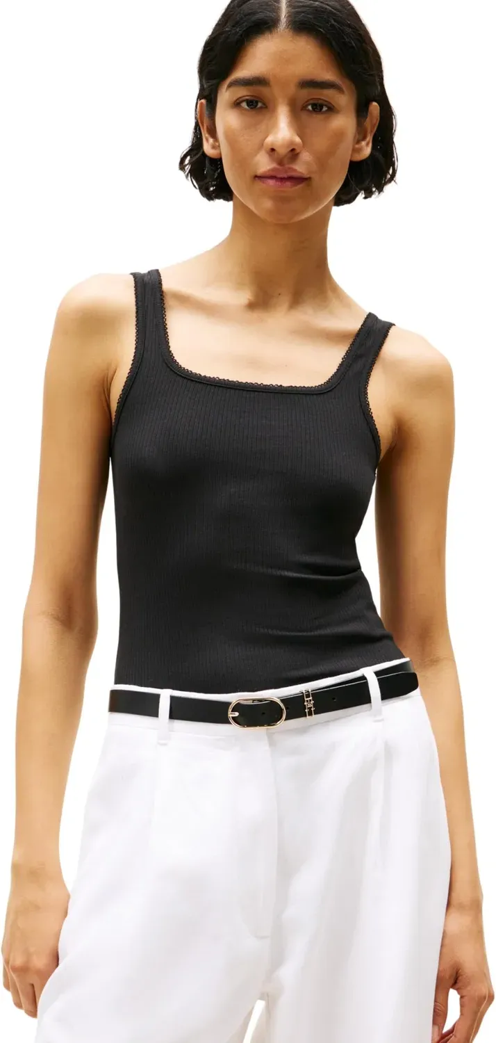 Tommy Hilfiger Canotta Slim a Costine Taglia M