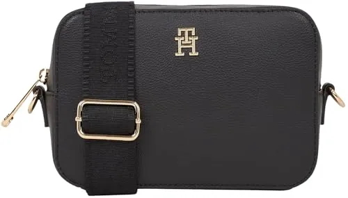 Tommy Soft Logo Camera Bag tracolla nera