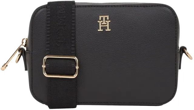 Tommy Soft Logo Camera Bag tracolla nera