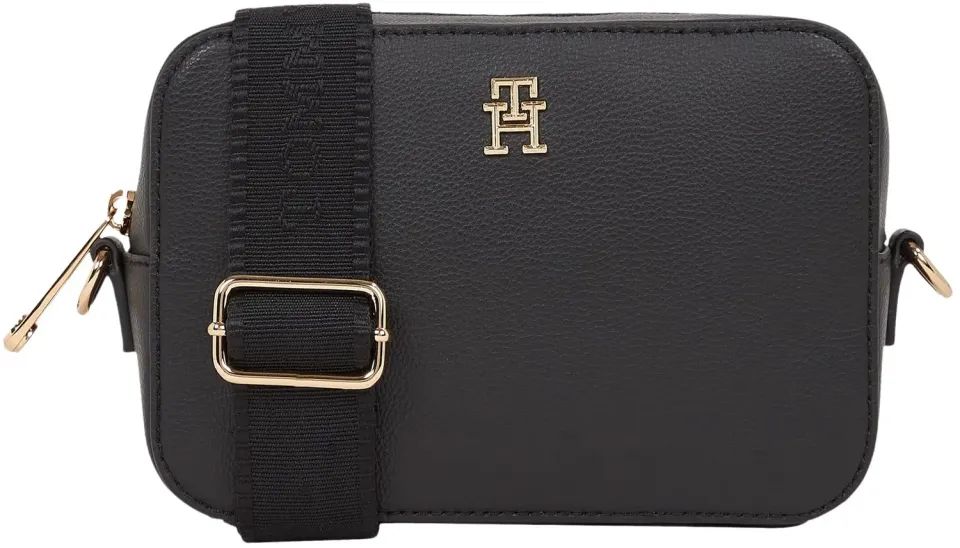 Tommy Soft Logo Camera Bag tracolla nera