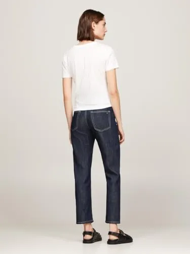 Tommy Hilfiger Slim Fit t-shirt donna XXS bianco cotone