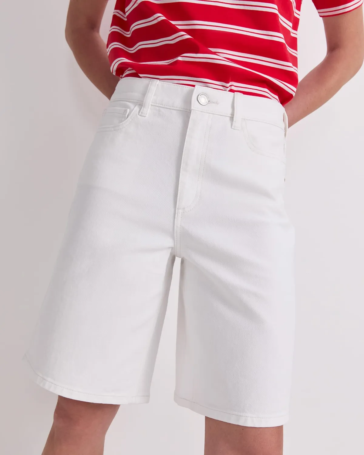 Sportscraft Allegra shorts denim al ginocchio cintura