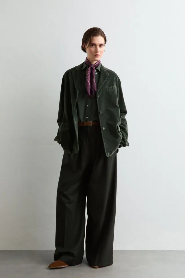 Massimo Alba Adelaide giacca donna forest night velluto
