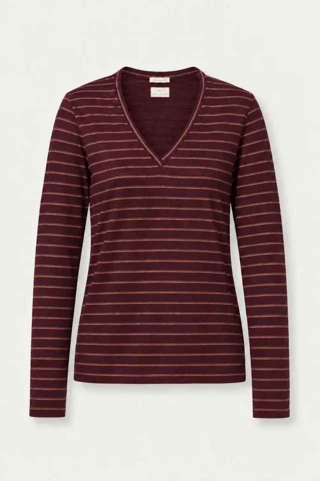 Massimo Alba Leeds maglia donna Bordeaux lana vergine