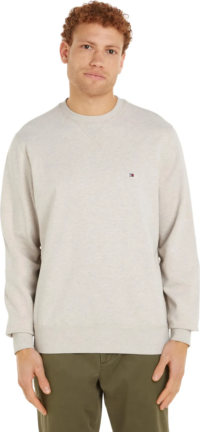 Tommy Hilfiger Felpa Pullover Uomo Breezy Blue girocollo