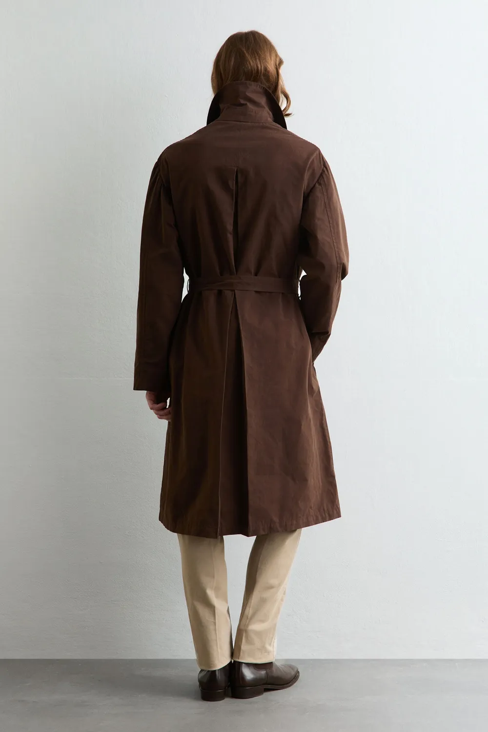 Massimo Alba Mustang trench uomo brown idrorepellente