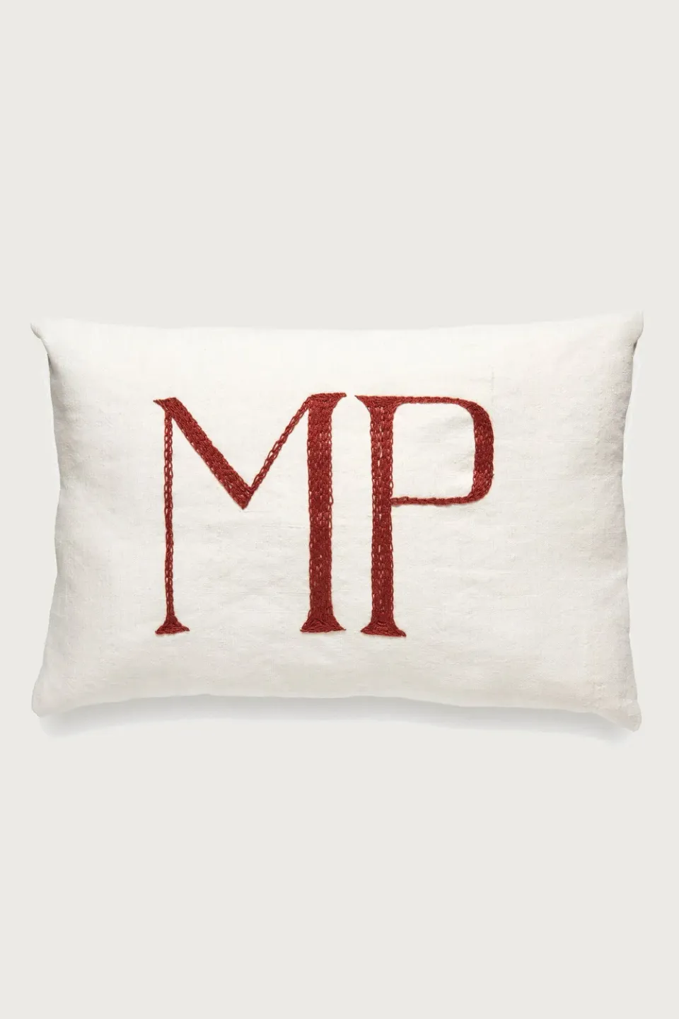Massimo Alba Pillow cuscino bianco cotone ricamabile