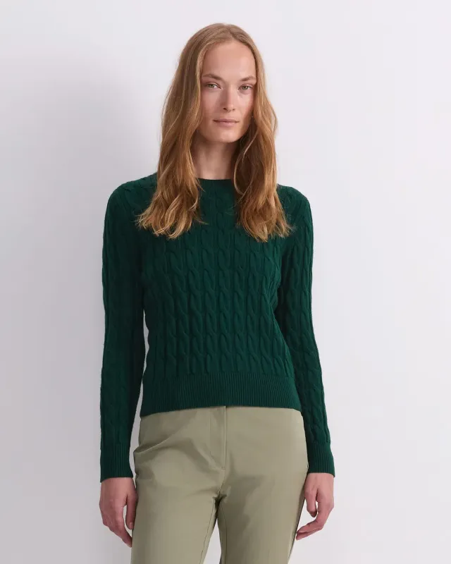 Sportscraft Merino Cable Sweater maglione lana merino trecce