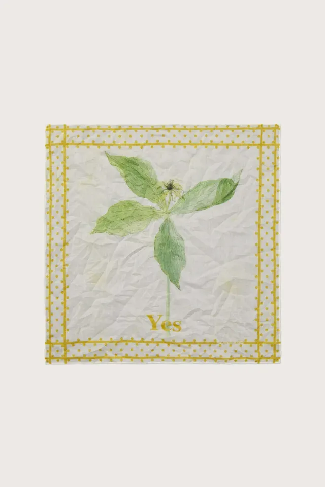 Massimo Alba Hanky1 fazzoletto giallo Yes cotone