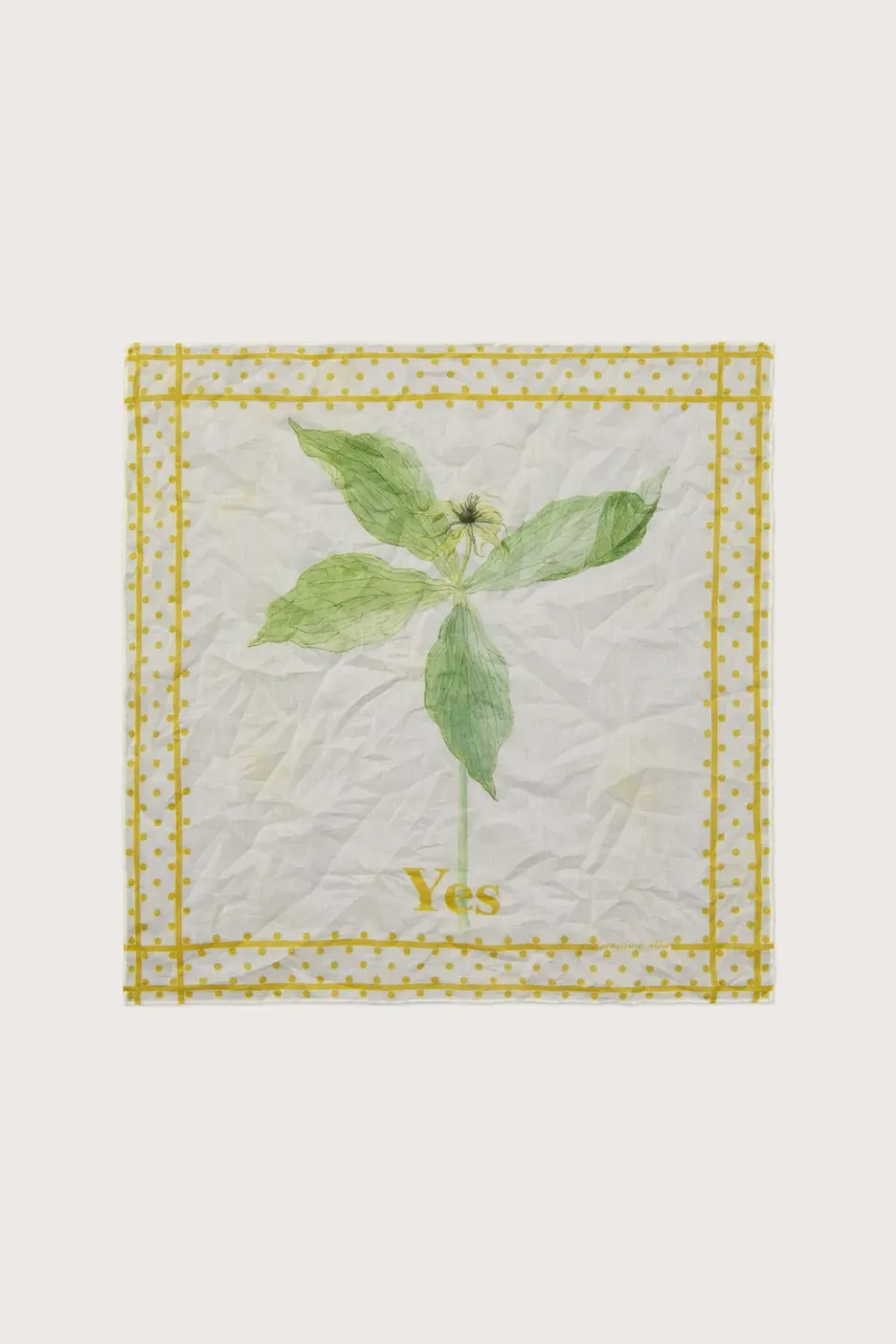 Massimo Alba Hanky1 fazzoletto giallo Yes cotone