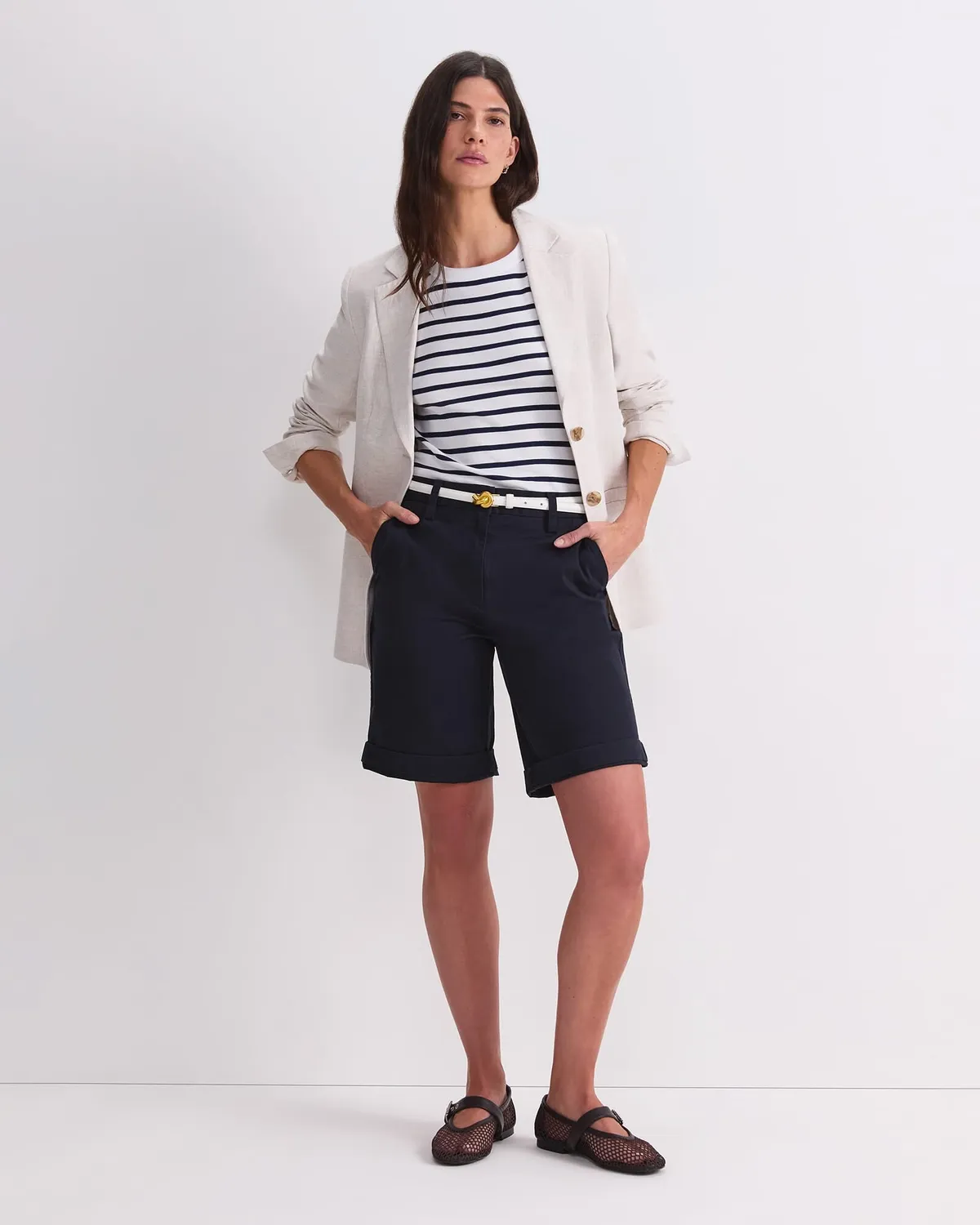 Sportscraft Heidi t-shirt cotone elasticizzato righe donna