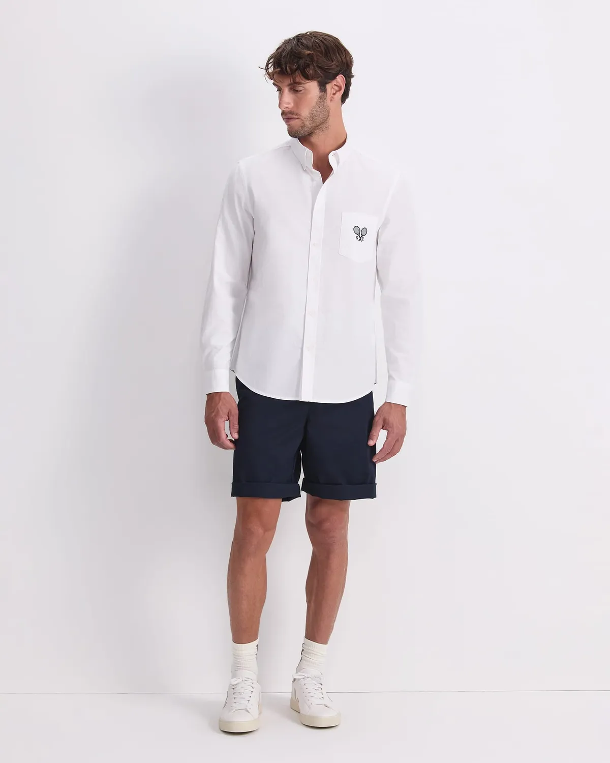 Sportscraft Club camicia uomo oxford cotone manica lunga
