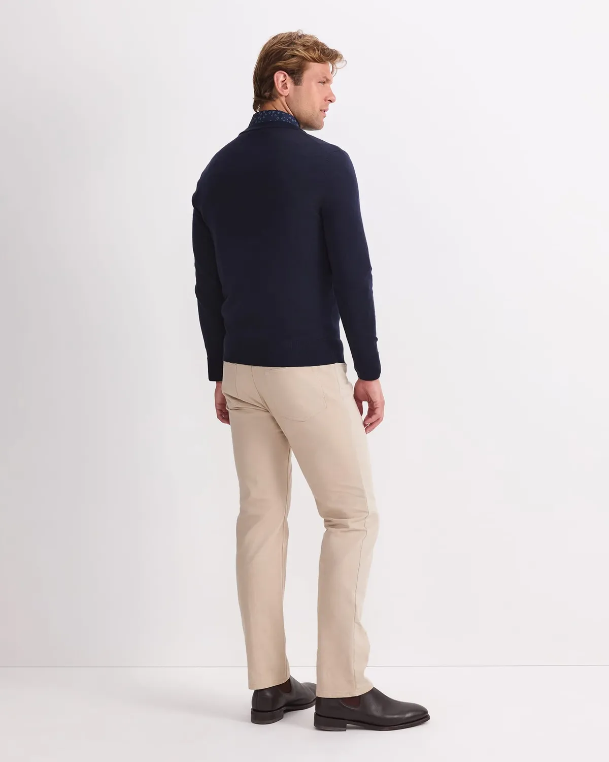 Sportscraft Merino Crew Neck maglione uomo lana merino