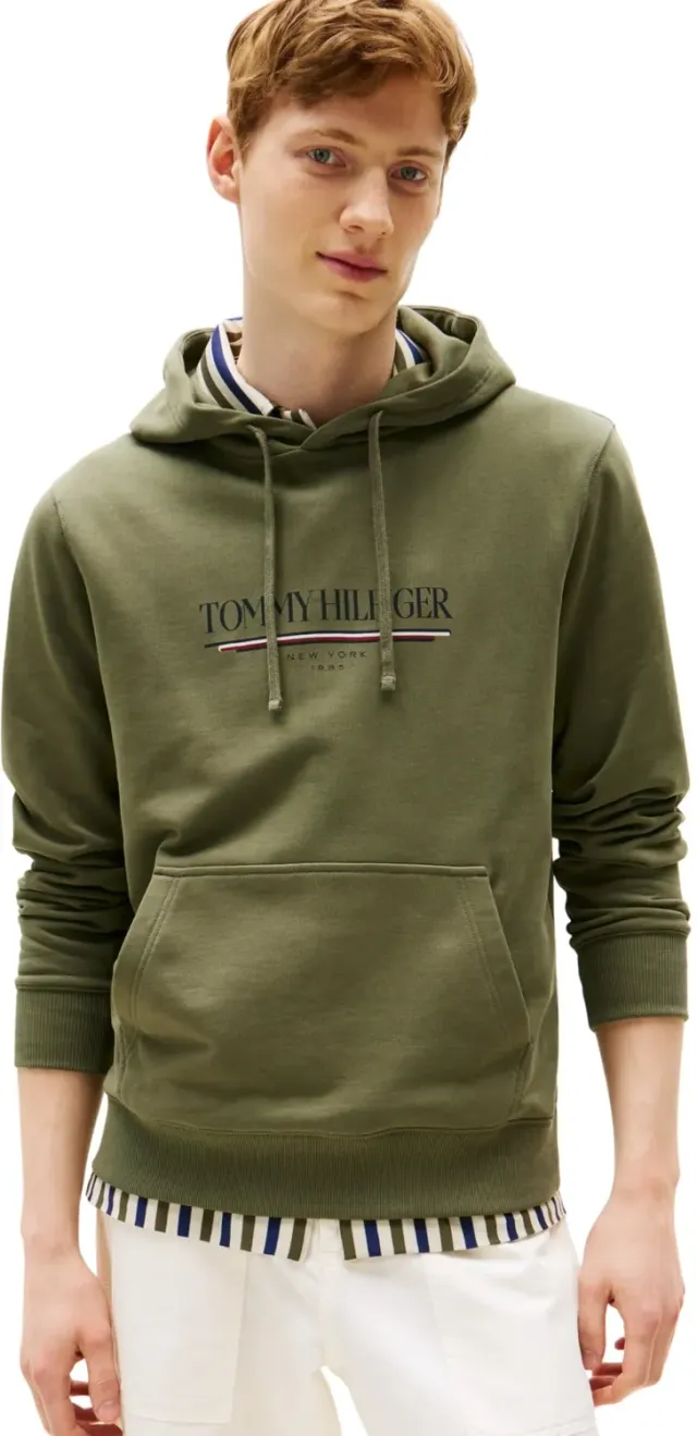 Tommy Hilfiger Brand Love Felpa con Cappuccio Uomo Cotone