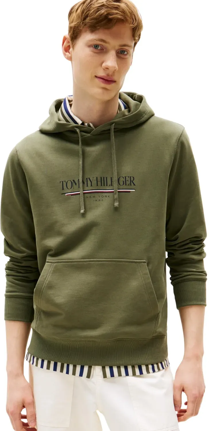 Tommy Hilfiger Brand Love Felpa con Cappuccio Uomo Cotone
