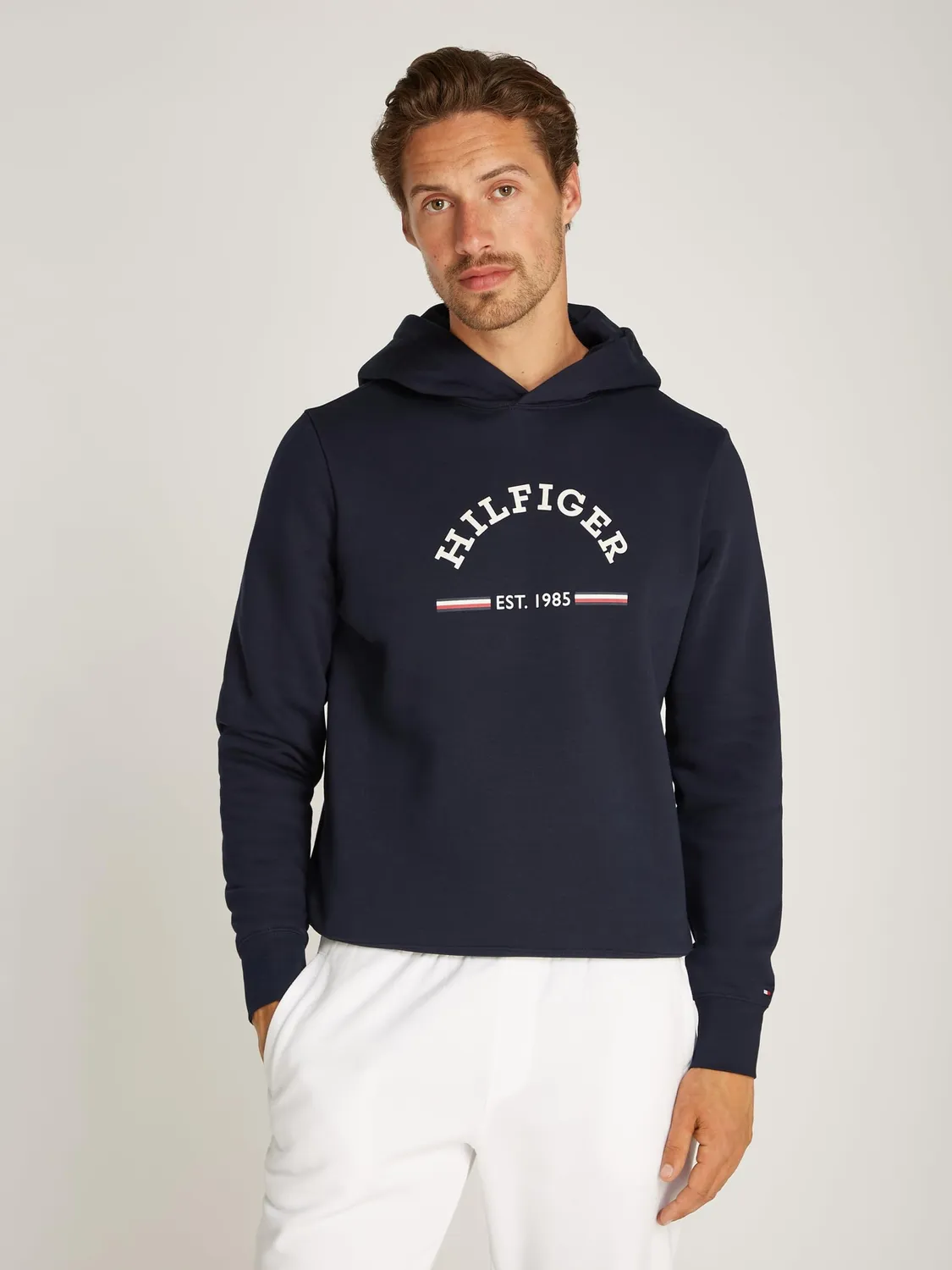 Tommy Hilfiger felpa con cappuccio blu L