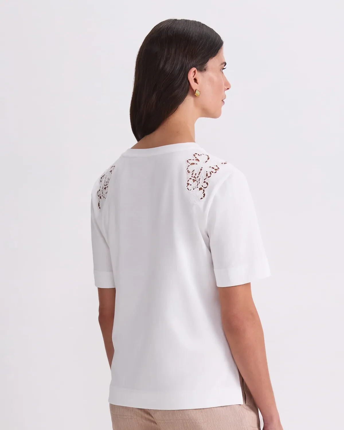Sportscraft Paloma Broderie t-shirt donna cotone