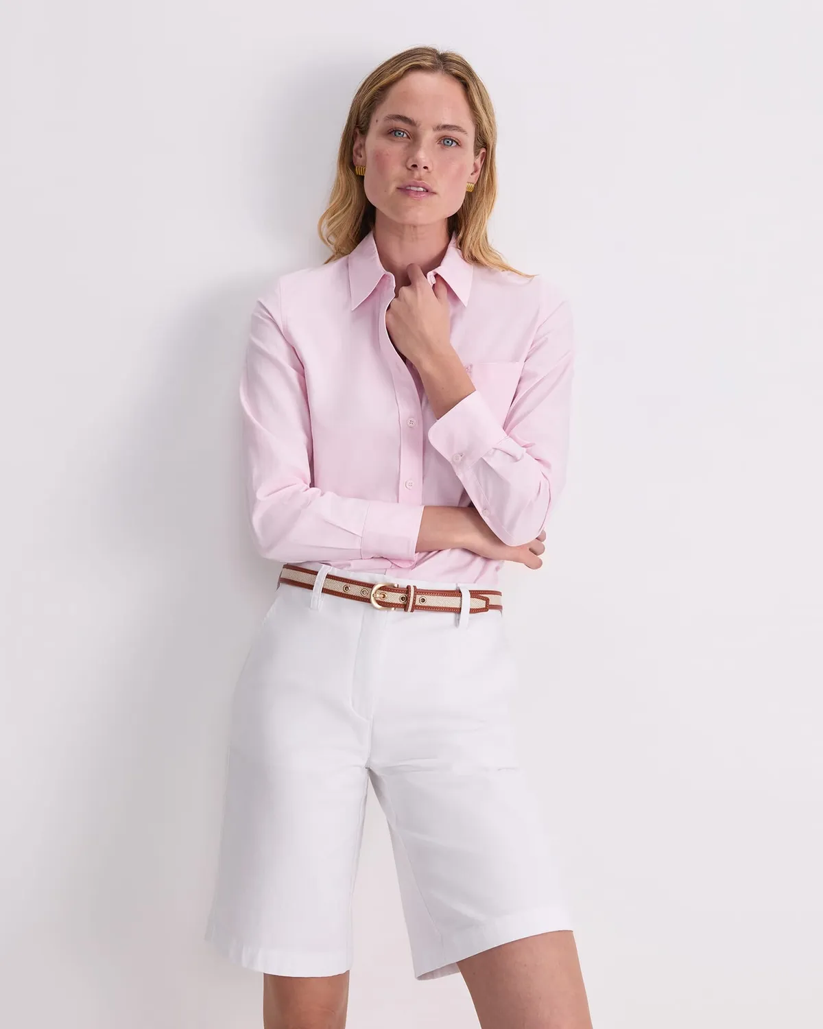 Sportscraft Long Sleeve Oxford Shirt camicia manica lunga cotone