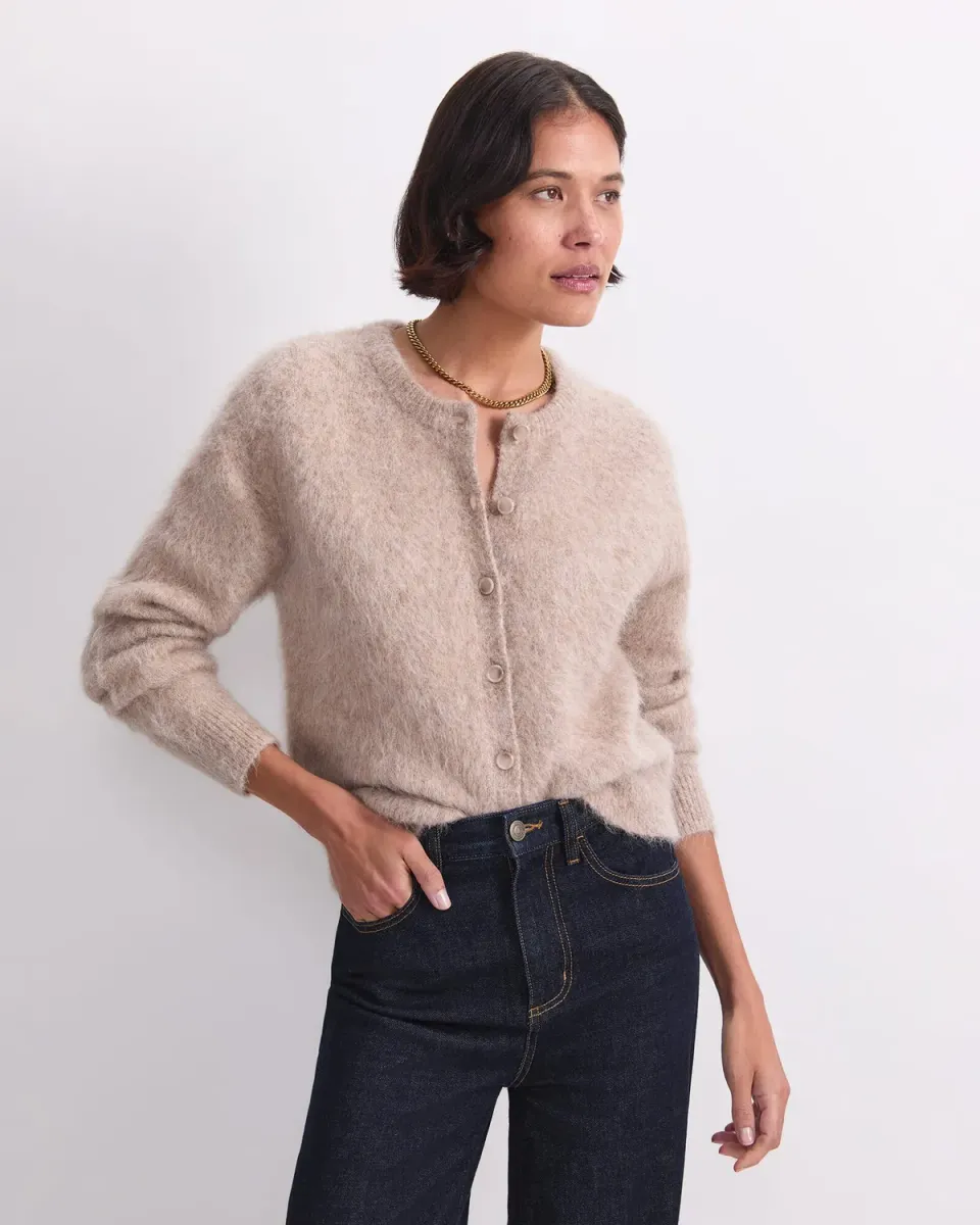 Sportscraft Alpaca Blend Cardigan cropped donna caldo