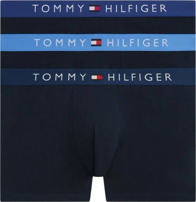 Tommy Hilfiger 3P Trunk UM0UM03908 Boxer Uomo M Grigio 3 Pezzi