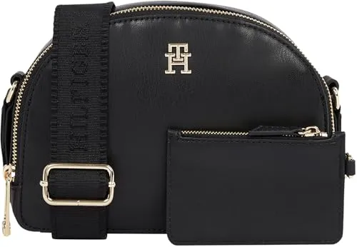 Tommy Hilfiger Half Moon Crossover tracolla nera piccola