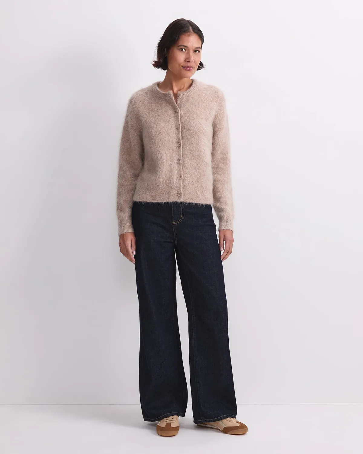 Sportscraft Alpaca Blend Cardigan cropped donna caldo