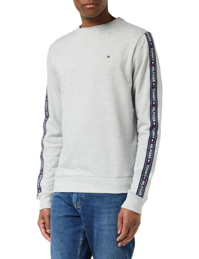 Tommy Hilfiger felpa girocollo uomo misto cotone