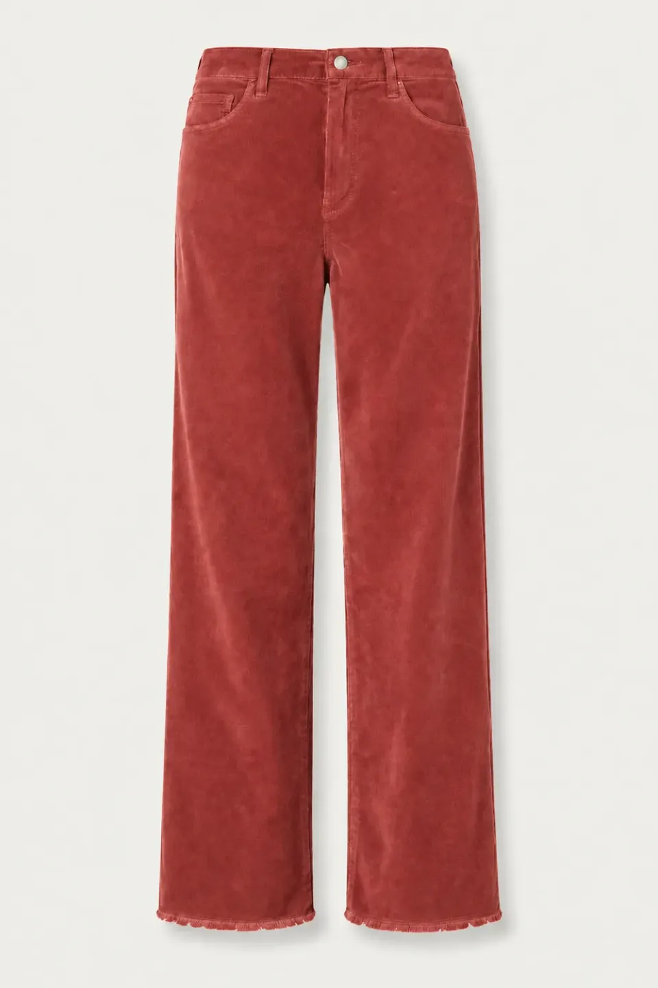 Massimo Alba Alosa-Cut pantaloni velluto sfrangiati amber