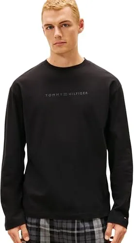 Tommy Hilfiger LS Logo Tee UM0UM03651 maglietta manica lunga M