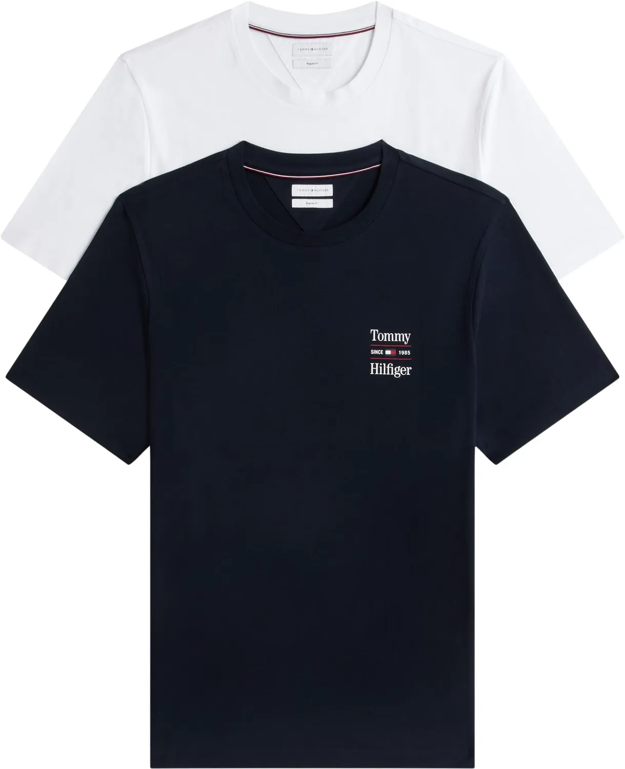 Tommy Hilfiger Chest Graphic Reg Tees MW0MW45091 t-shirt 2 pack cotone