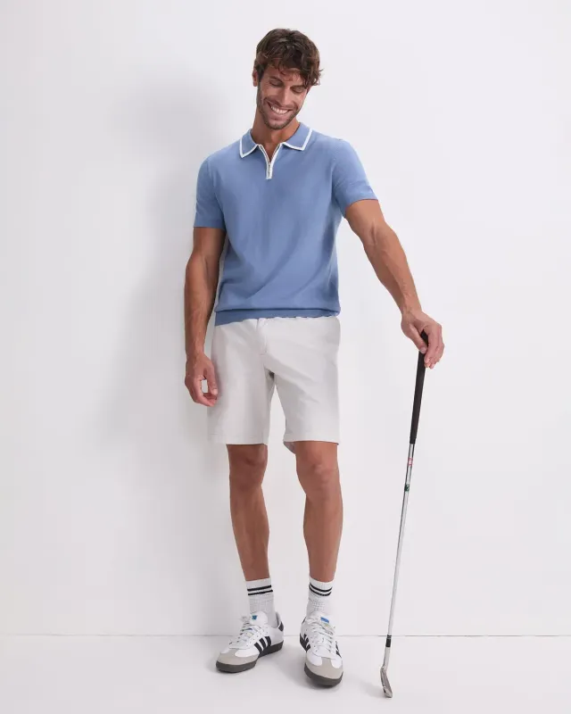 Sportscraft Brookes Quarter Zip polo maglia uomo