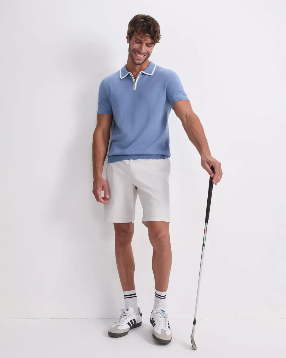 Sportscraft Brookes Quarter Zip polo maglia uomo