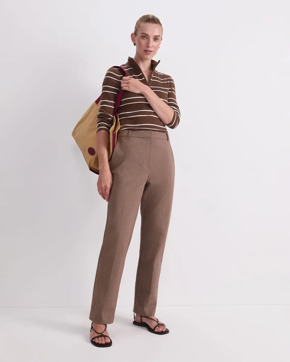 Sportscraft Yvette Check pantaloni quadri stretch