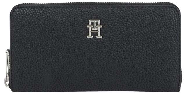 Tommy Hilfiger Emblem portafoglio grande nero donna