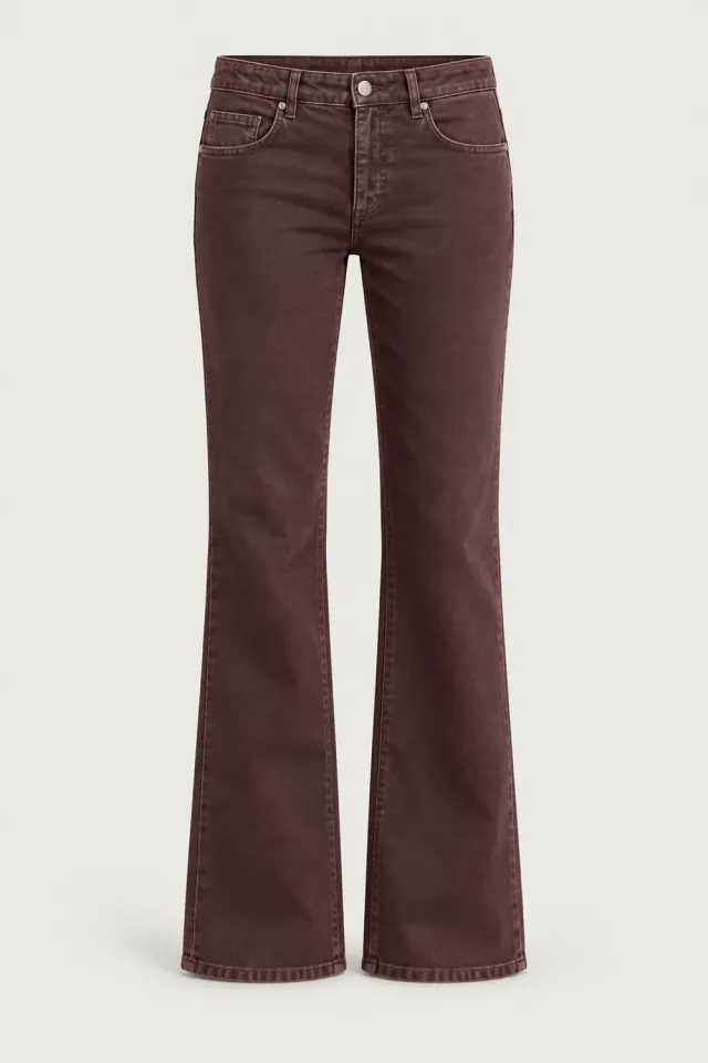 Massimo Alba Flare pantaloni donna rose brown cotone