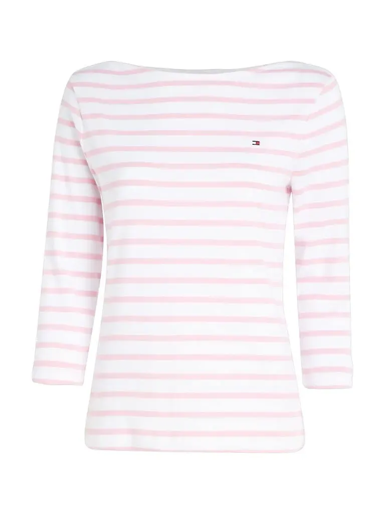 Tommy Hilfiger Basic maglietta maniche lunghe donna cotone